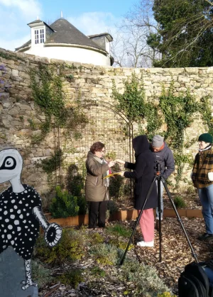 Photo prise lors d'un tournage à Lorient sur l'enquête climat
